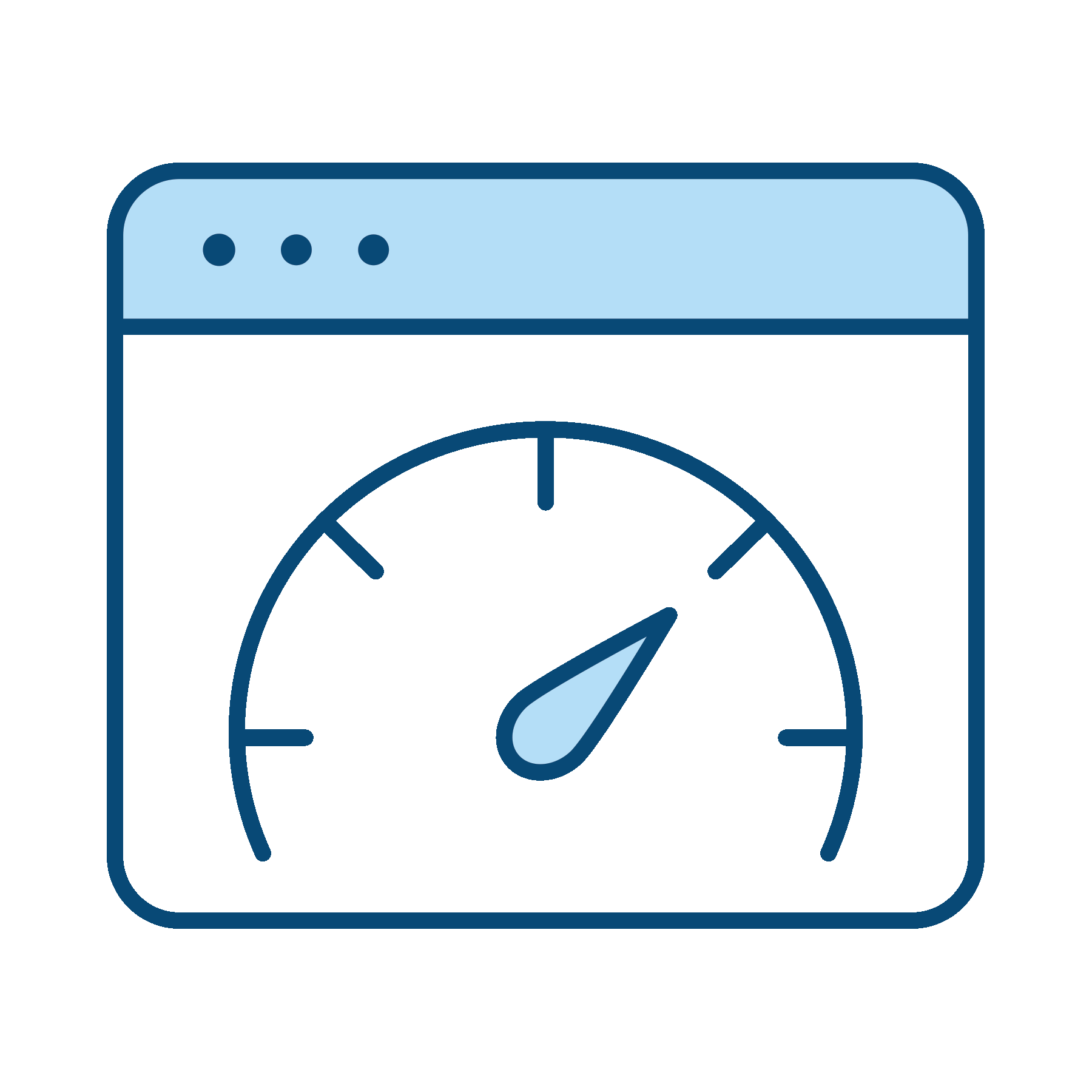 browser with clock
