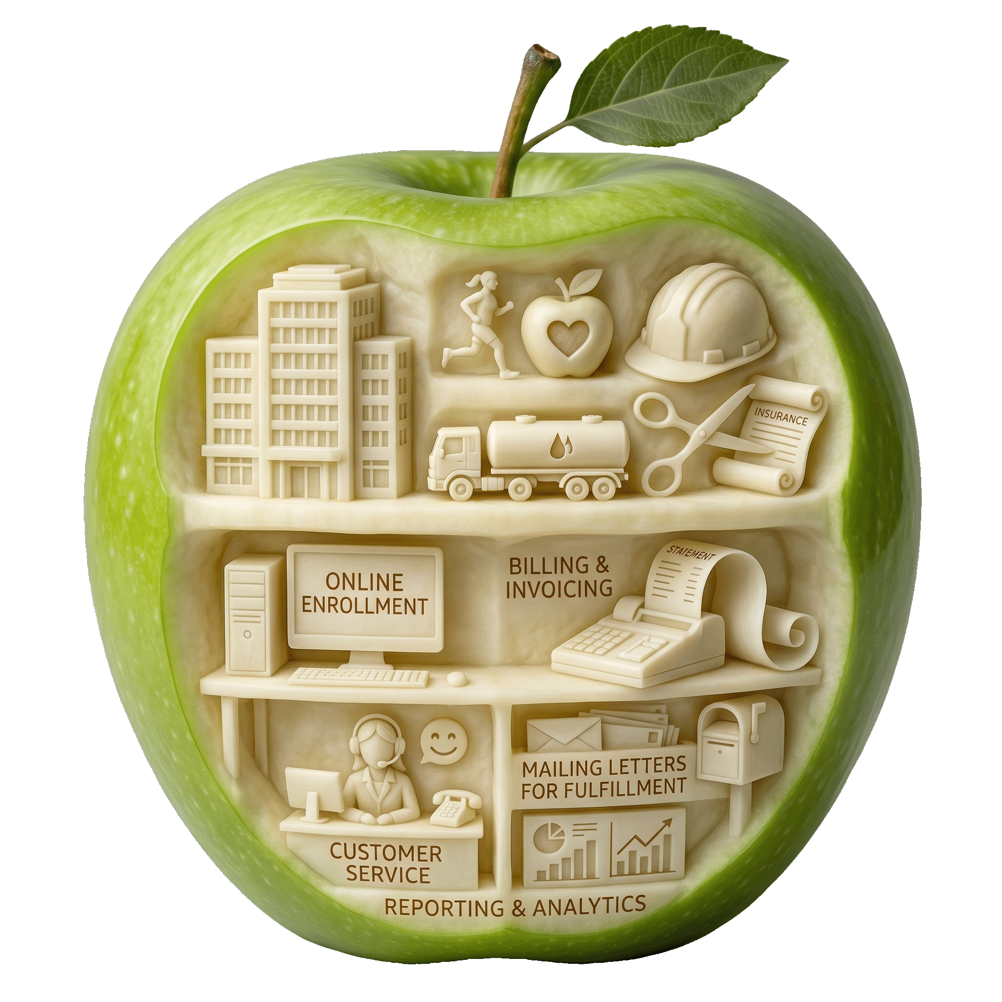 watercolor apple with tpa