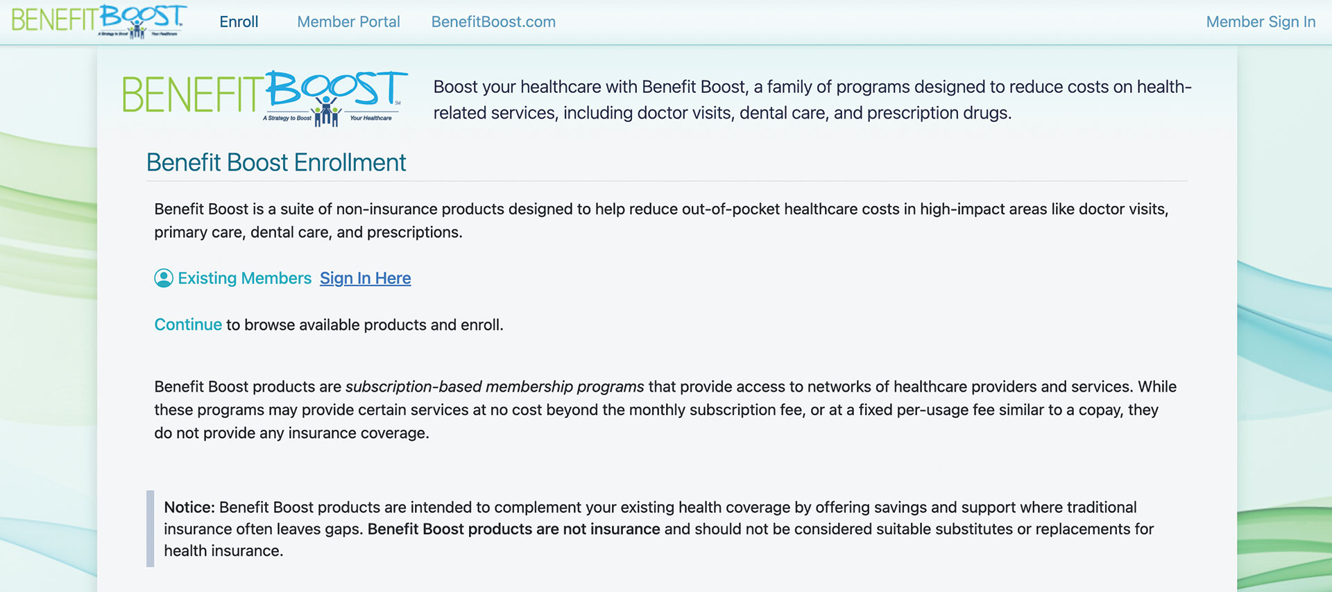 Benefit Boost Only Enrollment Link