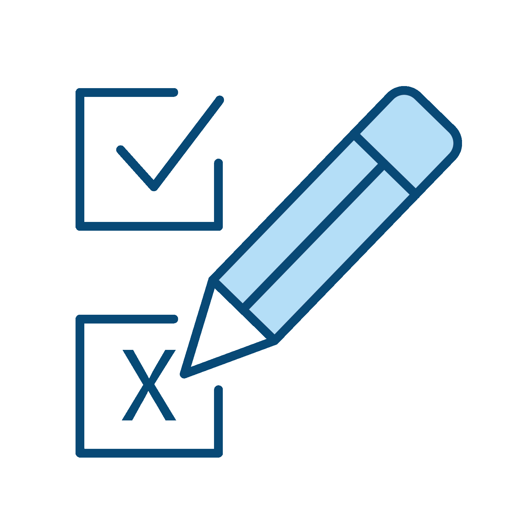 Checking X on Box Icon